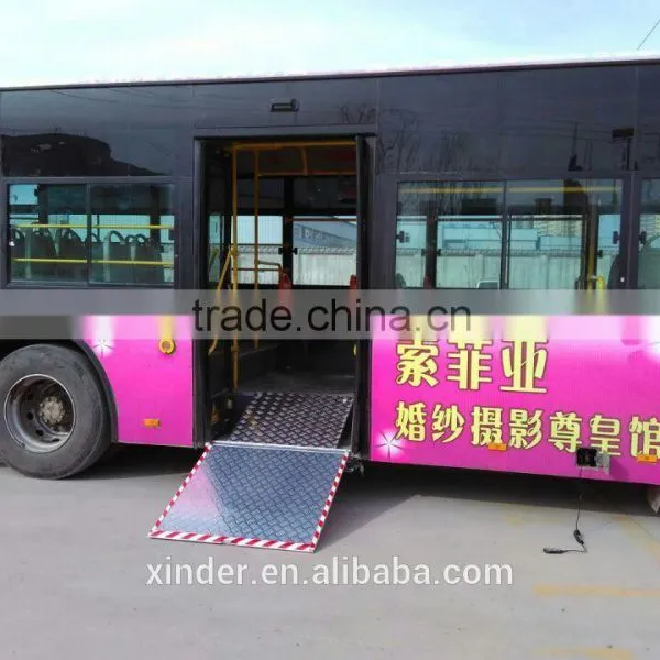 Handicap Disabled Manual Wheelchair Ramp Slope for City Bus With CE Certificate photo-5