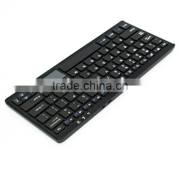 Factory Direct Supply!Bluetooth Cordless Keyboard With Touch Pad for Tablet Smart Phone Laptop PC W photo-5