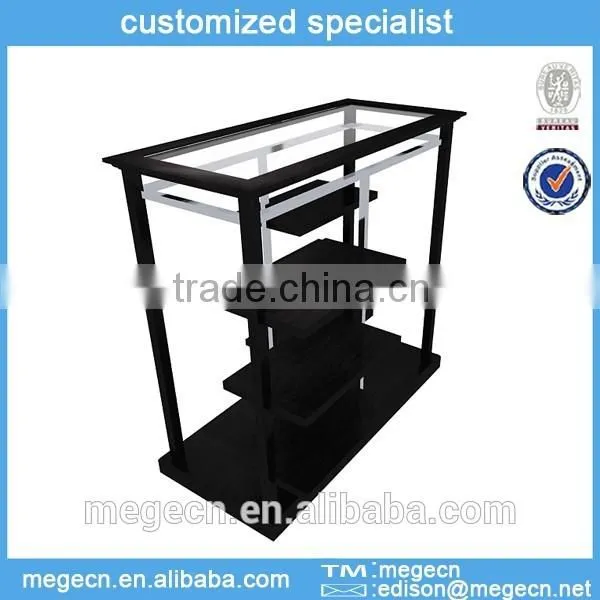 Horizontal Bar Wooden Display Shelf Design Rack