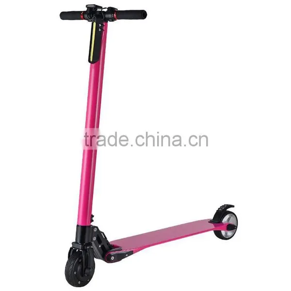 2016 New Product 250w Hot-sale Carbon Fiber Frame Electric Scooter Two Wheel Foldable Electric Scooter photo-2