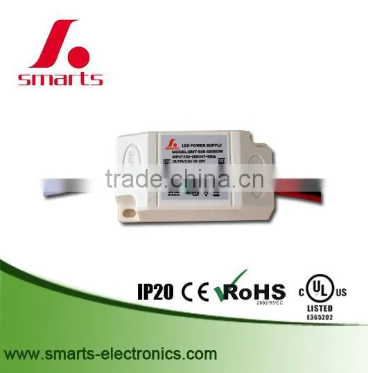 Plastic Case IP20 Constant Current 350ma 500ma 6w Mini Led Driver photo-2