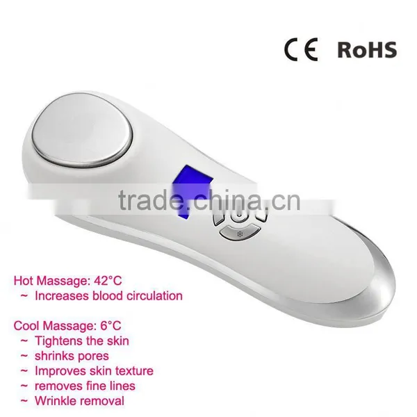 Private Label Rechargeable Hot Cold Facial Massager Pimple and Acne Treatment photo-2