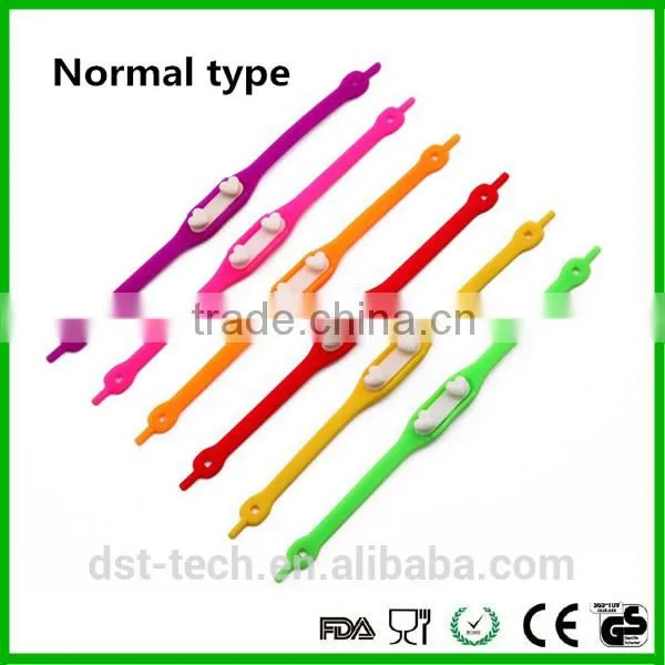 2016 Reflective Silicone No Tie Locking Elastic Lock Lace Shoelace photo-2