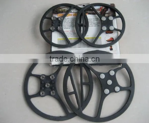 Outdoor 5 Tooth Anti Skid Shoe Cover Magic Rubber Spiker