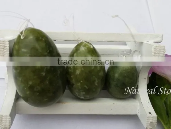 DHL Free Shipping Dark Green Jade Eggs Xuiyan Jade Eggs Vaginal Kegel Exercise Egg Shape Exercise Ball photo-3