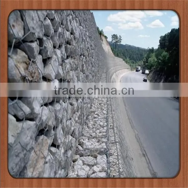 High Quality Galvanized Gabion Baskets / Galvanized PVC Coated Gabion Mesh photo-3