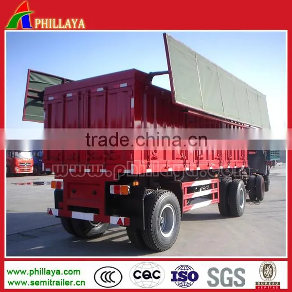 15ton 20ton Side Tipping Full Trailer Side Dump Full Trailer photo-6