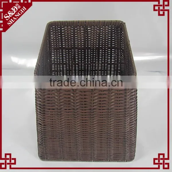 S&D Handmade Mimic Rattan Supermarket Goods Displaying Basket Vegetable Rack photo-2