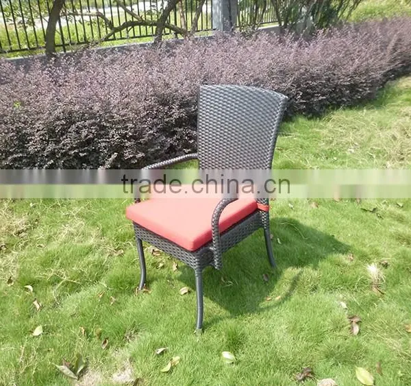 Использованный ресторанный внешнийrattan обеденный стол и стулья photo-4