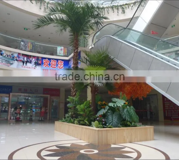 Artificial Palm Tree With Brown Bark Fiberglass Tree Sale Fake Tree Outdoor Decoration photo-5