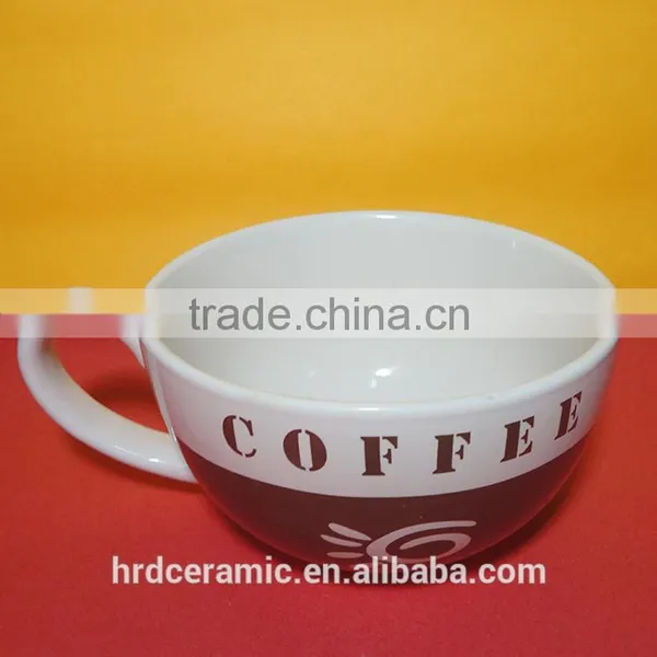 High Quality Promotional Logo Printed Ceramic 540ml Venti Coffee Cup photo-3