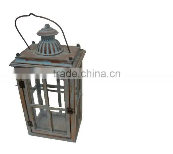 Minhou Handmade Rustic Wooden Candle Lantern photo-3