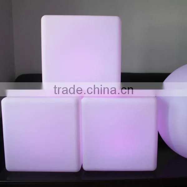 Wholesale Glowing LED Cube Seat, Low Cube Chair , Square LED Cube With Remote Control photo-4