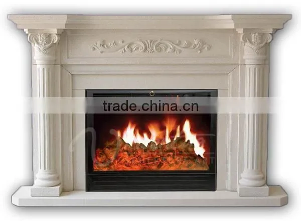 Modern Home Decoration Use Hand Carved Natural Marble Fireplace Mantels photo-5