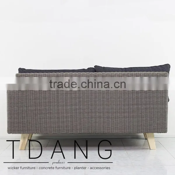 Torguta Left Hand Wicker Bench - Outdoor Conservation Furniture photo-5