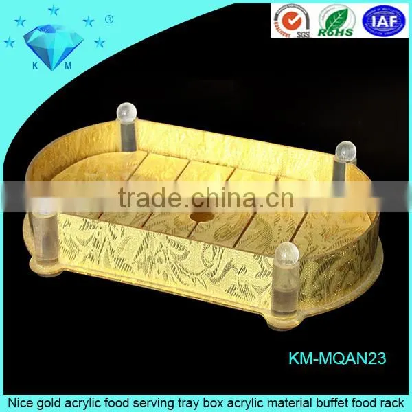 Wholesale Custom All Sizes Gold or Silver Acrylic Fruit Plate photo-3