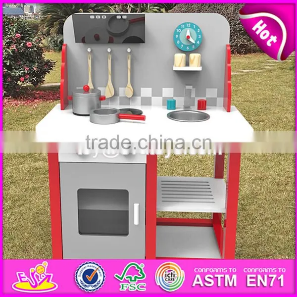 New Design Children Pretend Play Wooden Toy Kitchen Set W10C292 photo-3