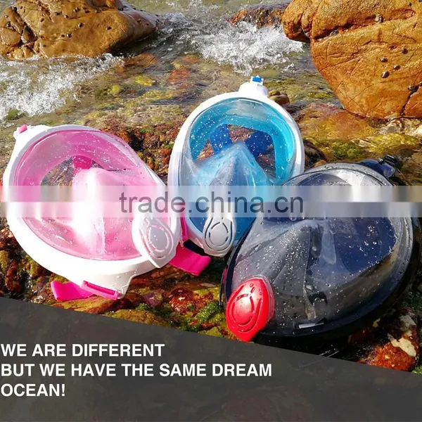 2017 Full Face Snorkel Mask New Foldable Full Face Snorkeling Diving Scuba Mask With Detachable GoPro Mount photo-5