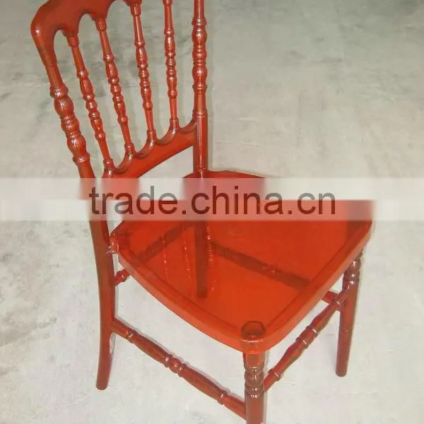 Wholesale Clear Resin Wedding Party Renal Crystal Tiffany Chair photo-4