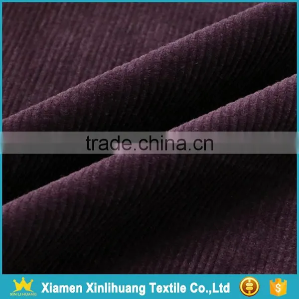 High Stretch Woven Plain 16 Wale Elastic Corduroy Fabric for Clothing photo-2