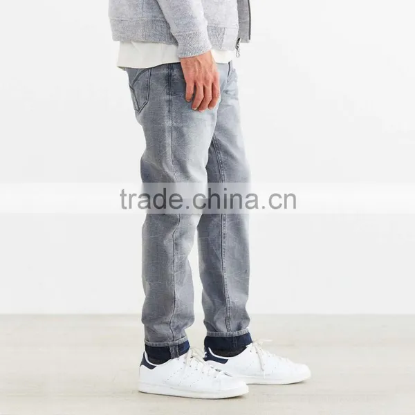 2016 Plain Fashion Men Jeans Pants Price Wholesale in Bulk photo-3