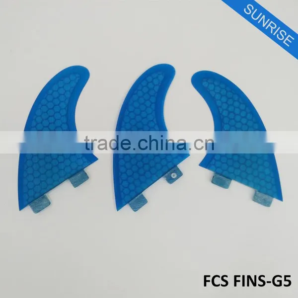 Quilhas FCS G5 Fin Blue Fiberglass Fins Customized Color Fin photo-2