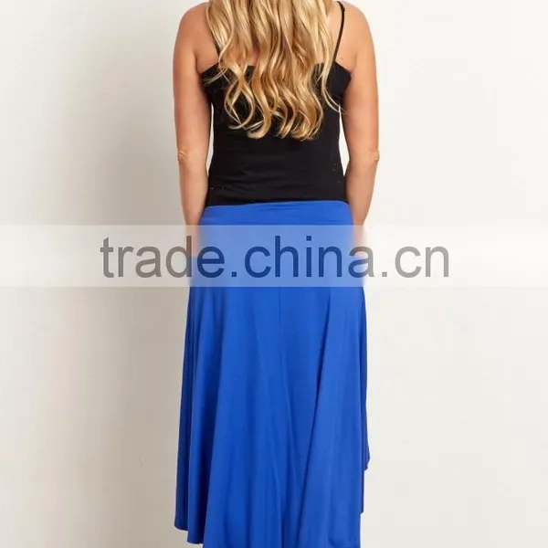 Latest Skirt Design Pictures Women Trend hi Low Maternity Skirt 2016 photo-6