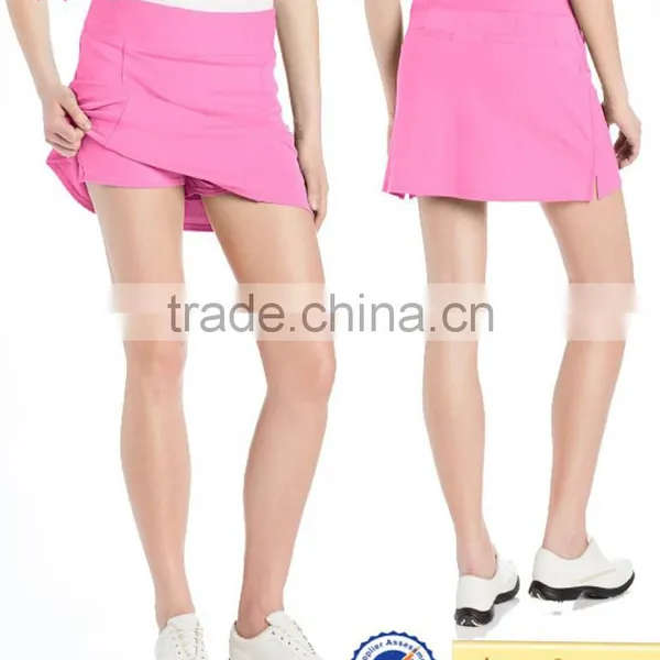 Custom Tennis Skirt With Pockets Girls Womens Elastic Waist Sports Skirt photo-2
