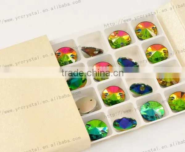 Rivoli 18 mm Flat Back Sew on Stones Beads for Wedding Dress photo-2