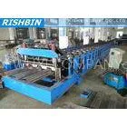 Manual Decoiler Comflor Deck Roll Forming Machine With 80 mm Shaft Diameter