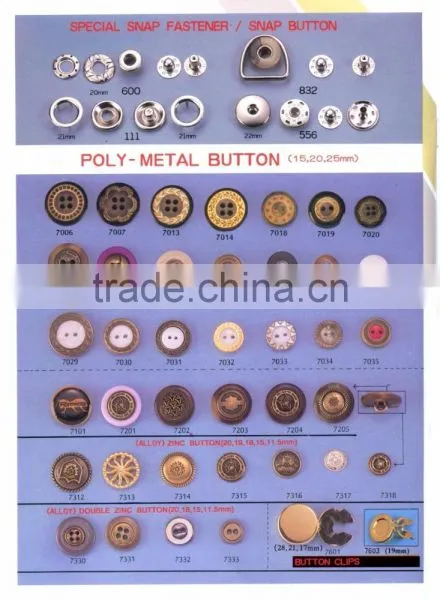 Garment Accessory-Snap Buttons and Buckles in Metal and Plastic photo-5