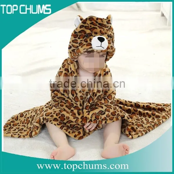 Hot Sale Cheap Microfiber Reactive Printed Cartoon Kids Animal Bathrobe photo-2
