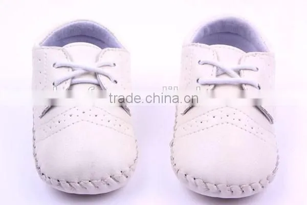 Solid Color Prewalker Girls Boy Leather Shoes photo-5