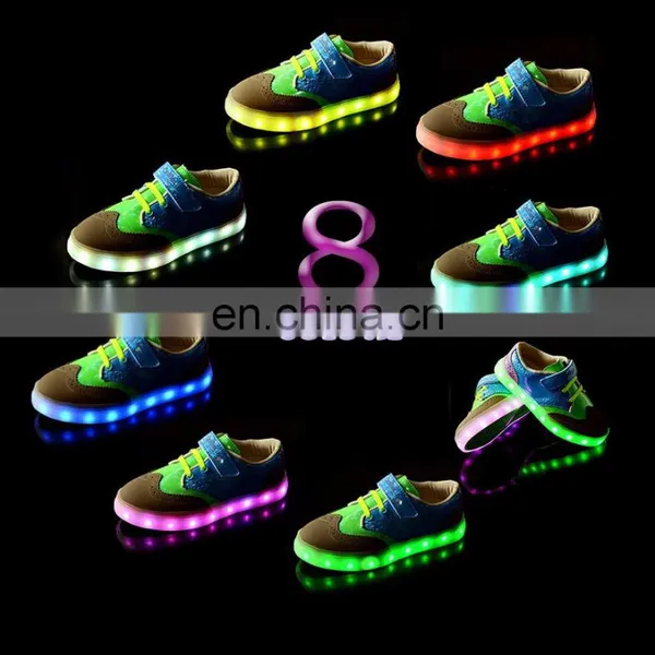 Wholesale Fashion Cool Casual Shoes uk Brogue Shoes USB Charge Children Kids Led Shoes Sneakers for Boys Girls photo-6