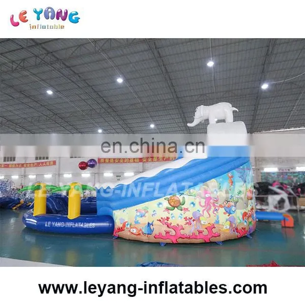 Commercial Giant Inflatable Elephant Slide With Pool, Land Amusement Park photo-6