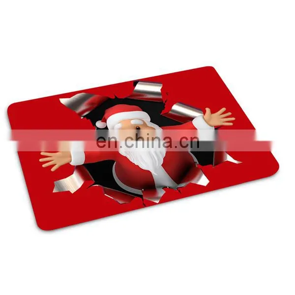 2017 New Christmas 3D Carpet Santa Claus Door Mat for Bathroom photo-2
