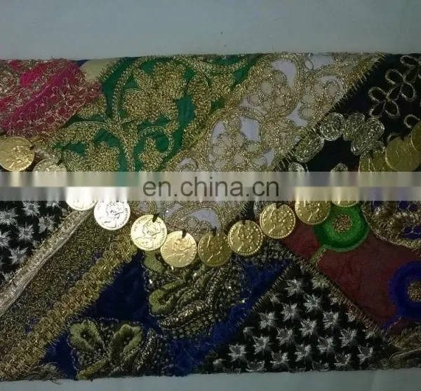Trendy Rajasthani Zari Embroidered Traditional Indian Vintage Banjara Coin Clutch Tribal Ethnic Gypsy Clutch Handbag Pouch Bag photo-6
