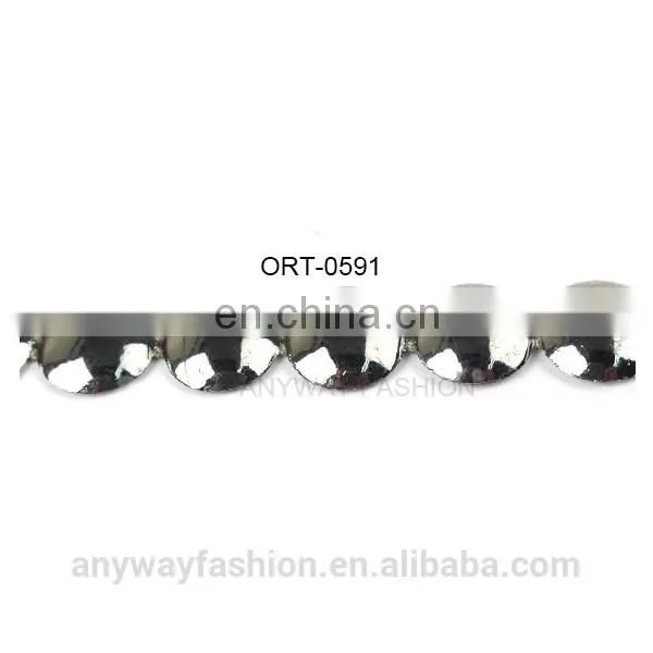 Shiny Beaded Plating Metal Lace