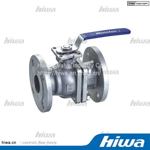 2PC Stainless Steel Ball Valve Full Port Flange Ends PN10-40