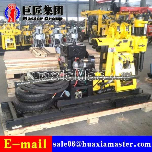 XYX-130 Portable Wheel Type Rock Core Drilling Rig Exploration Drilling Machine photo-3