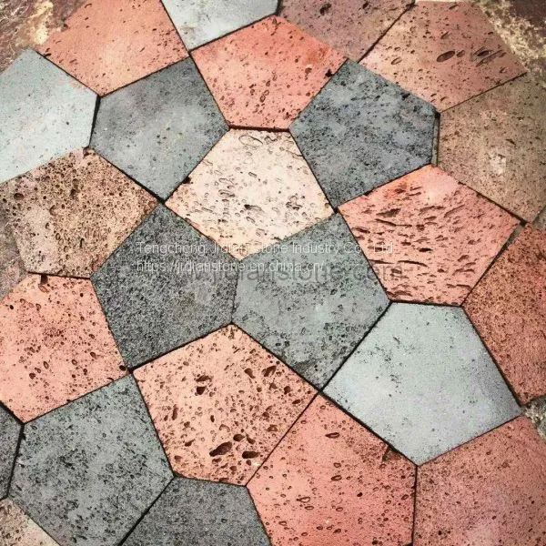 Pentagon Lava Stone Patio Pavers photo-2