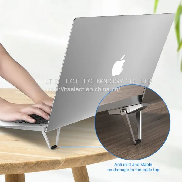 aluminum invisible laptop stand foldable