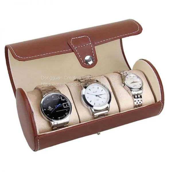 Professional Custom High Quality Travel PU Leather Watch Boxes Travel Watch Boxes Leather Watch Box Wholesale