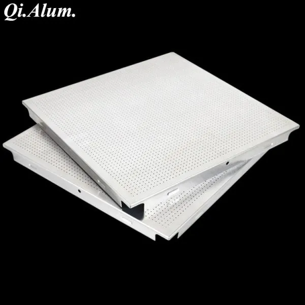 500*500 mm Pvc Acoustic Ceiling Tiles Price Tile Prefabricated Panels photo-2