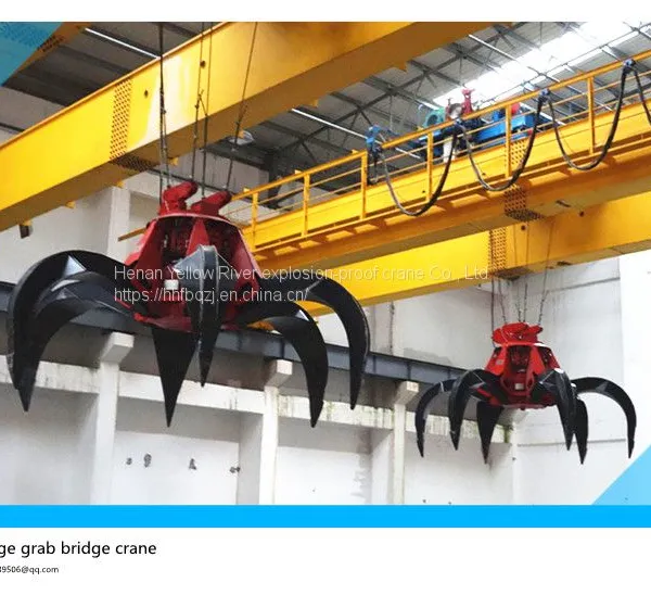 China's High Quality and Low Price 20 Ton Garbage Grab Bridge Double Beam Crane, Power Plant Double Beam Crane, Grab Dou photo-2