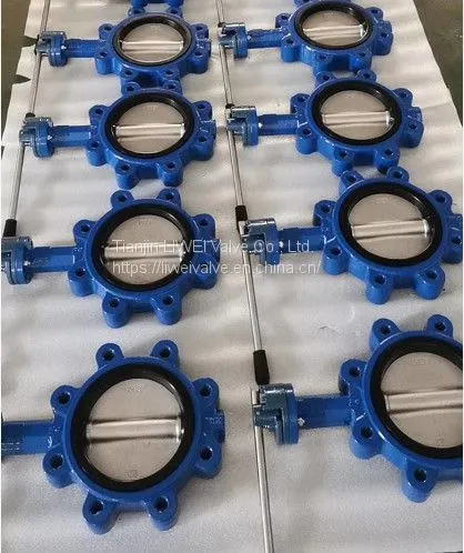 Hanlde Ductile Iron PN16 Lug Type Butterfly Valve