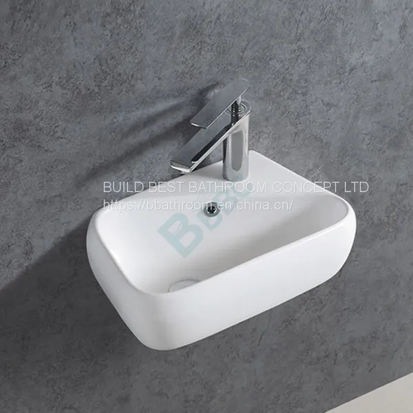 Irregular Shape Ceramic Wall-Hung Basin