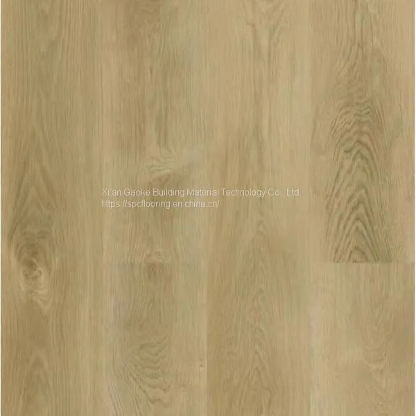 GKBM LS-M028 Eco-friendly Unilin Click Brown Burlywood Wood Grain SPC Flooring photo-2