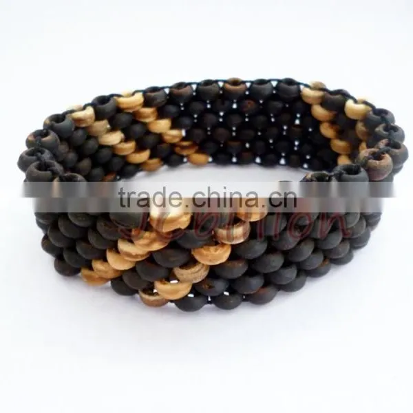 Women Men Fashion Bracelet ( Coconut Shell Beads ) OEM WHOLESALE