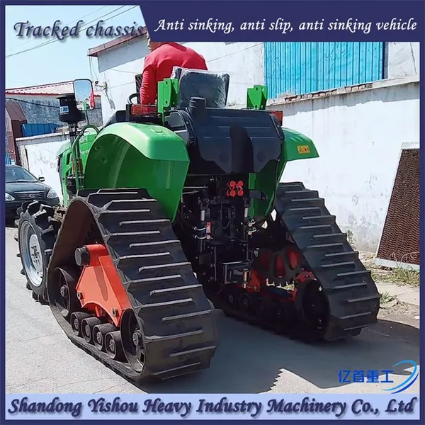 Tractor Modification With Triangular Track Wheels for Paddy Field Work to Increase Power photo-4